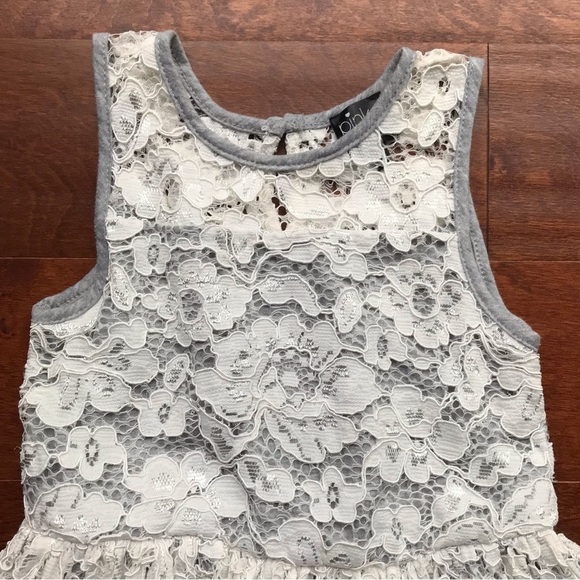 Pink & Violet Lace and Jersey Knit Dress, Size 6X - Picture 2 of 12